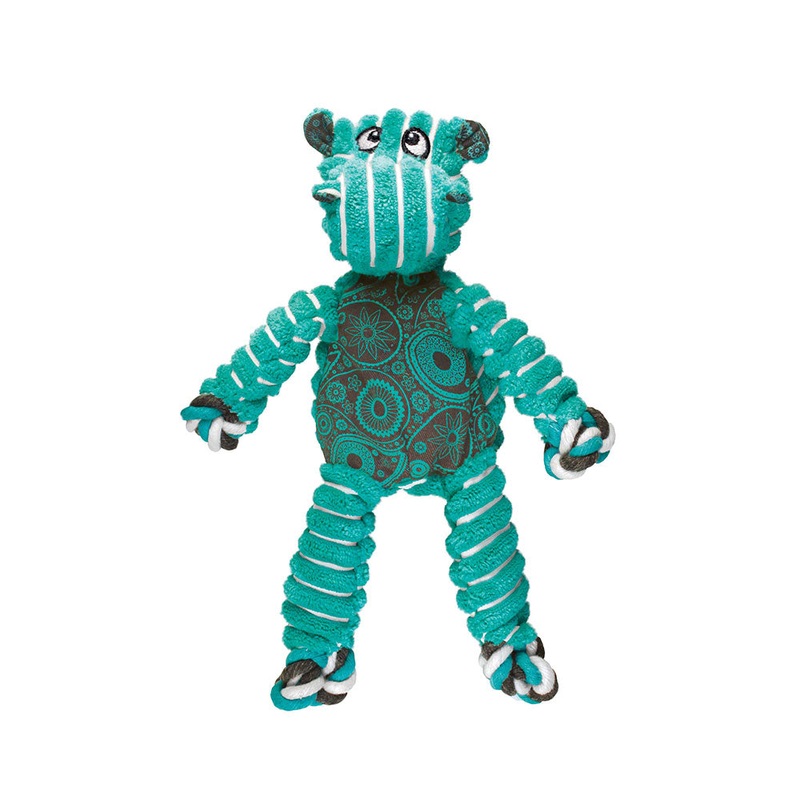 Kong Floppy Knots Hippo Dog Toys Green Medium/Large