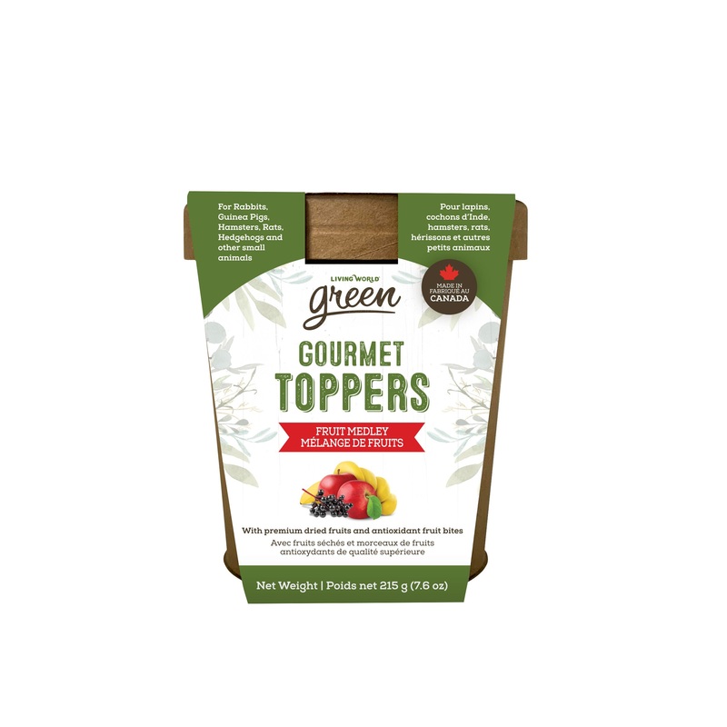 Living World Green Gourmet Toppers – Fruit Medley – 215 g (7.6 oz)