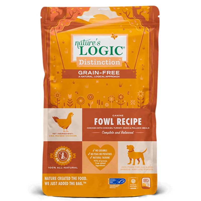 Nature’s Logic K9 Grain Free Distinction Fowl 24lb