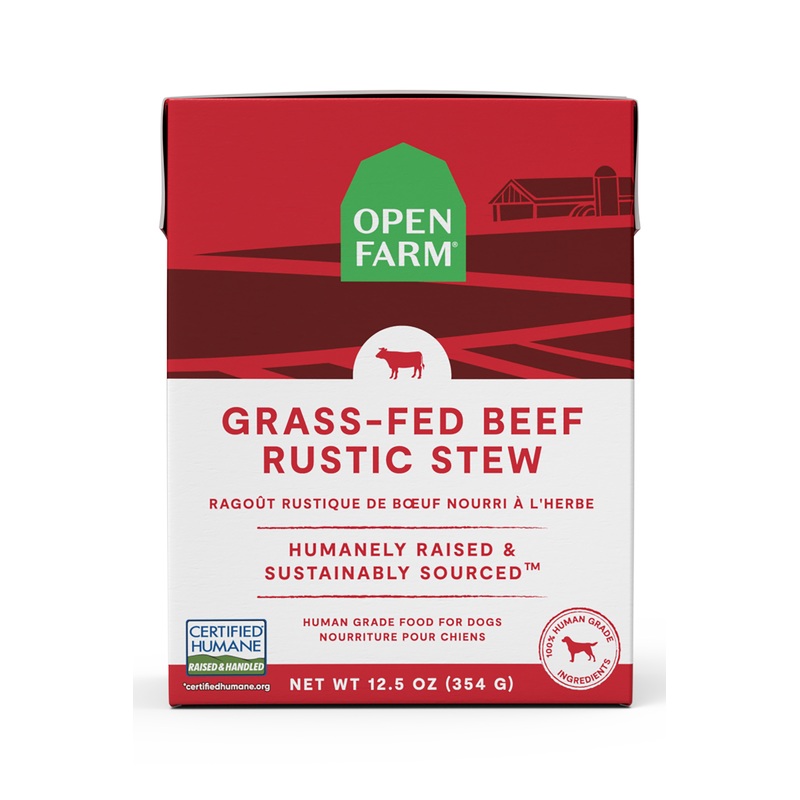 Open Farm Grass-Fed Beef Rustic Stew Wet Dog Food 12.5 oz
