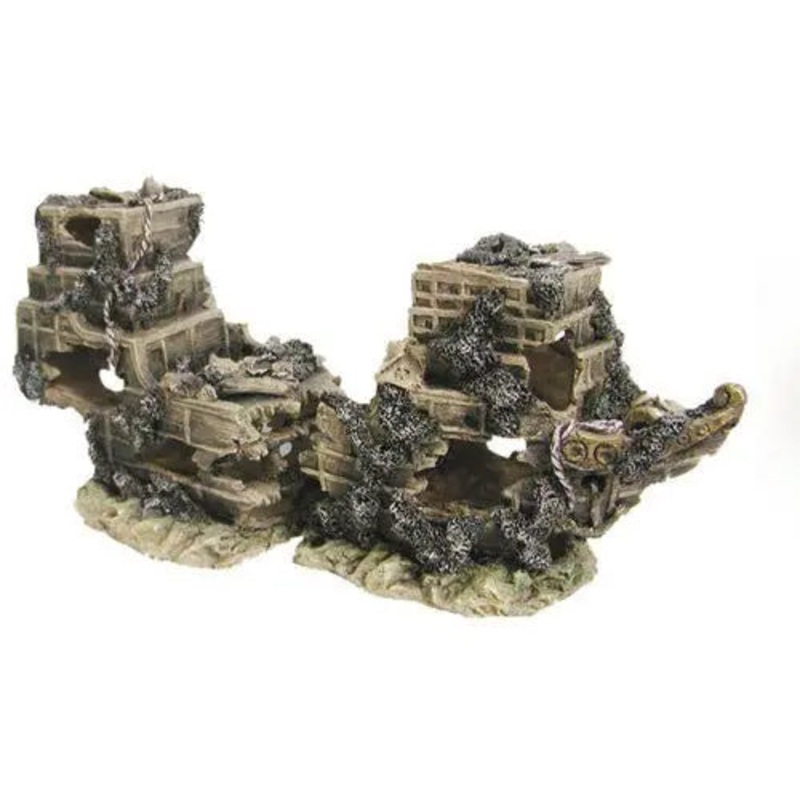 Ornament Shipwreck Medium 2 Piece