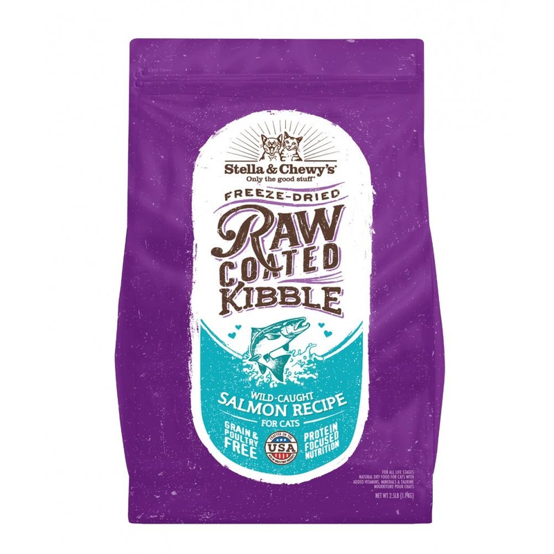 Stella & Chewy’s Raw Coated Kibble Wild Caught Salmon Recipe Dry Cat Food