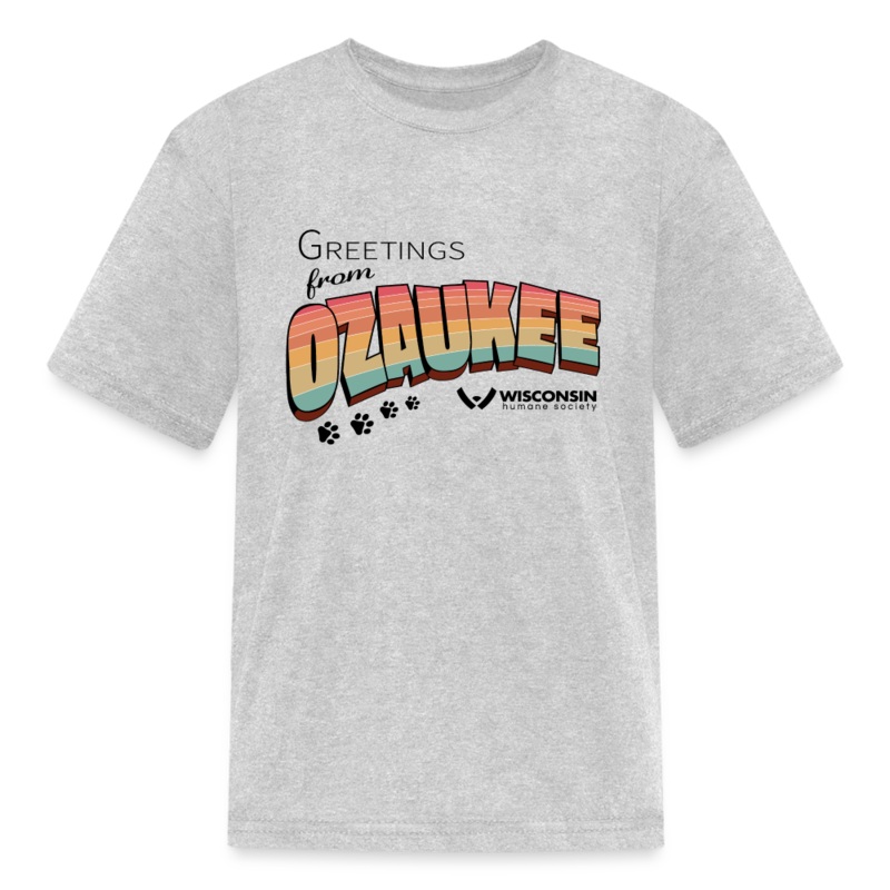 WHS “Greetings from Ozaukee” Kids’ T-Shirt heather gray S