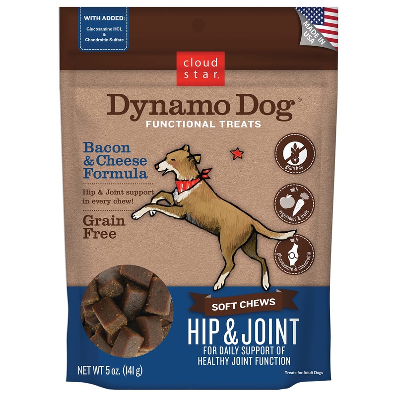 Cloud Star Dynamo Dog Hip & Joint Soft Chews Bacon & Cheese Formula 14 oz