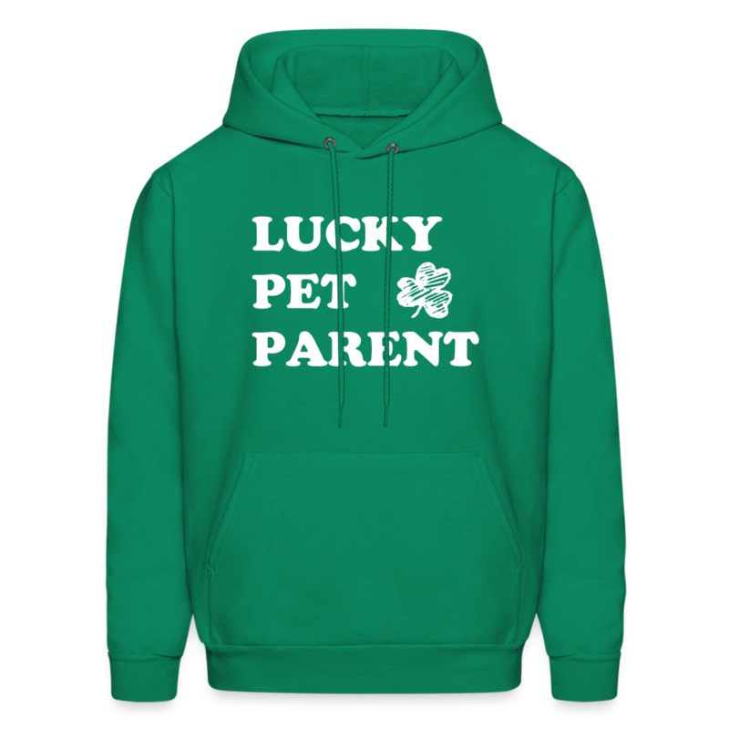 Lucky Pet Parent Hoodie kelly green S