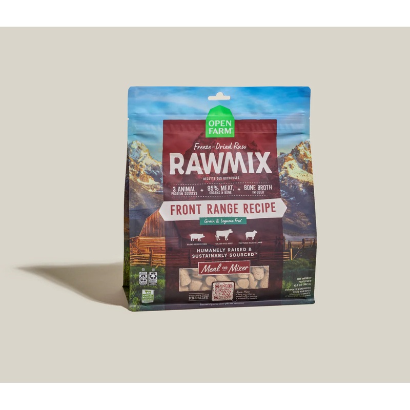 Open Farm RawMix Front Range Freeze Dried Raw Morsels for Dogs – 13.5oz