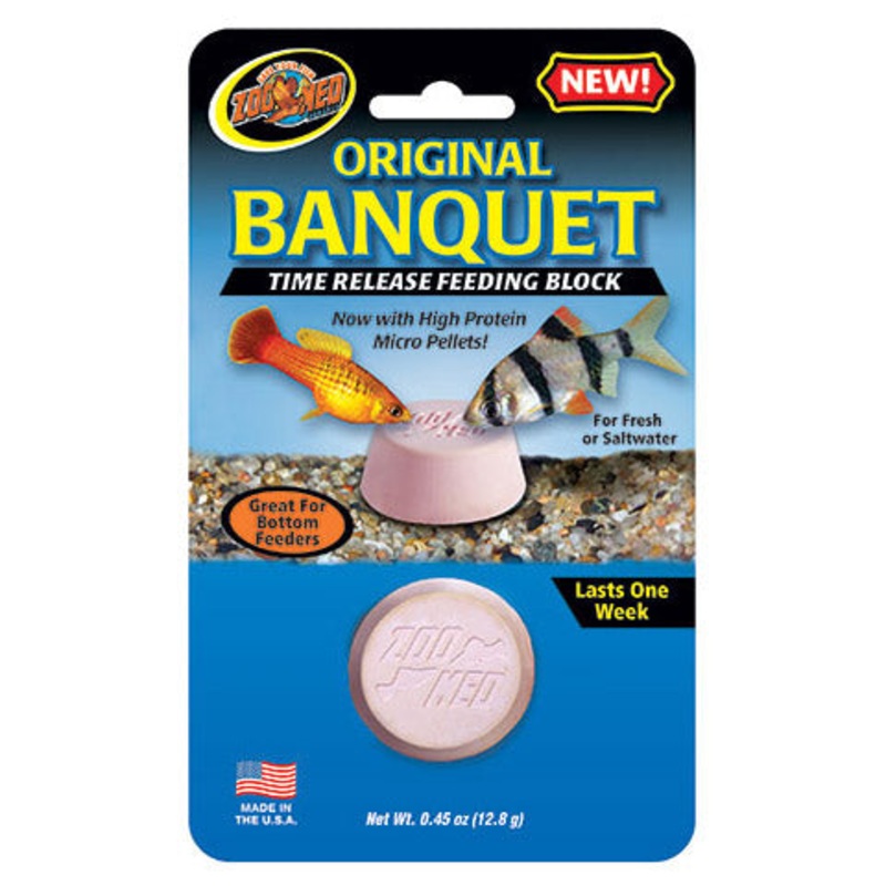 Original Banquet Time Release Feeding Block – Zoo Med Single – 1 Week