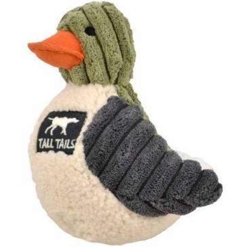 Tall Tails 88214855 Squeaker Duck Dog Toy  Sage – 5 in.