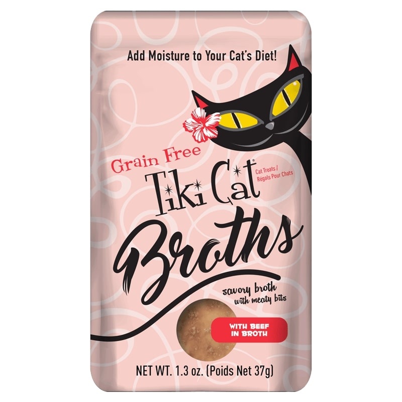 Tiki Cat Broths Cat Food (Wet) – Beef in Broth 1.3 oz