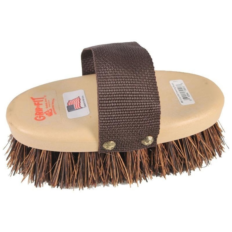 CLASSIC #90 STIFF PALMYRA BRISTLE BRUSH BROWN