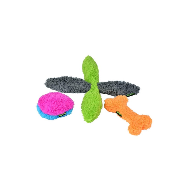Cycle Dog Duraplush Puppy Pack Dog Toy