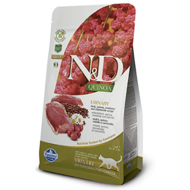 Farmina N&D Duck & Quinoa Recipe Urinary Feline Adult Cat Food 3.3 Lb