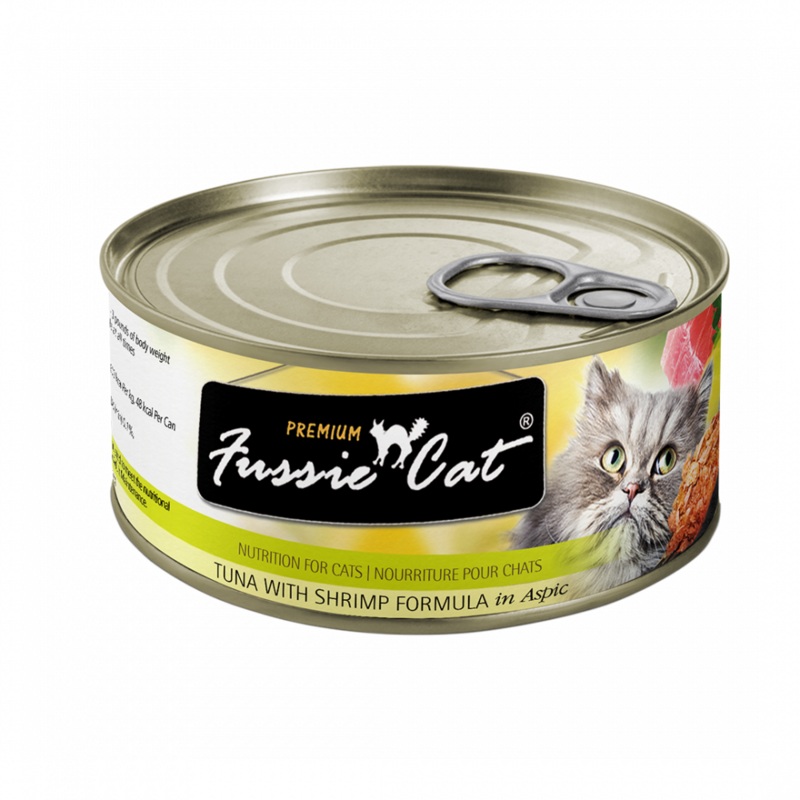Fussie Cat Premium Tuna with Shrimp Formula in Aspic Canned Food