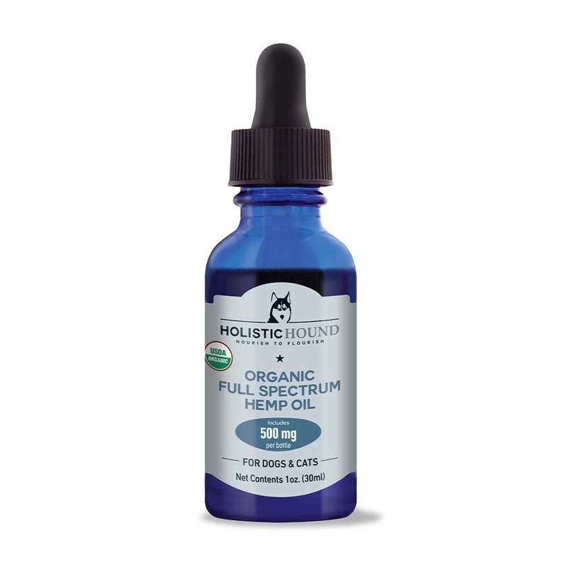 Holistic Hound PCR Hemp Oil 500mg for Cat & Dog 1 Oz