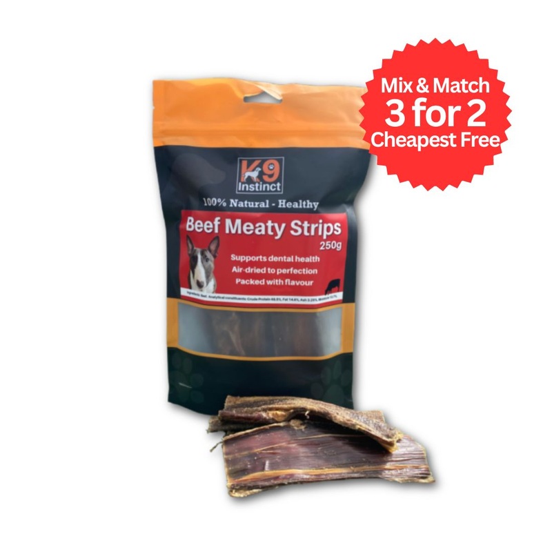 K9 Instinct Beef Meat Strips 250g