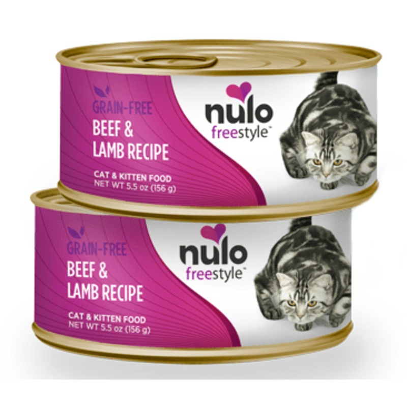 Nulo FreeStyle Grain Free Beef and Lamb Recipe Canned Kitten and Cat Food 5.5 oz
