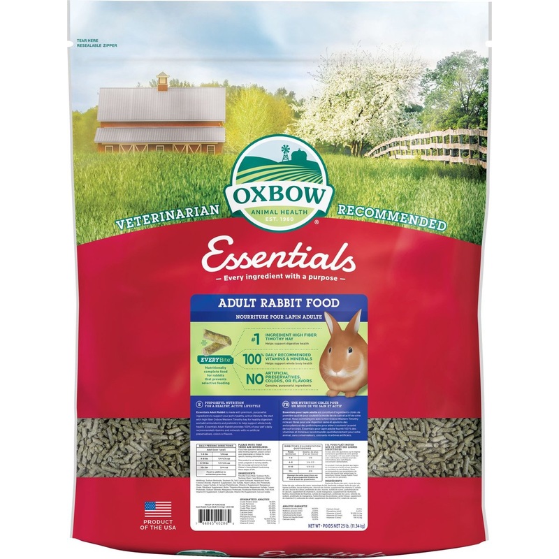 Oxbow Essentials Adult Rabbit Food, 25 lb