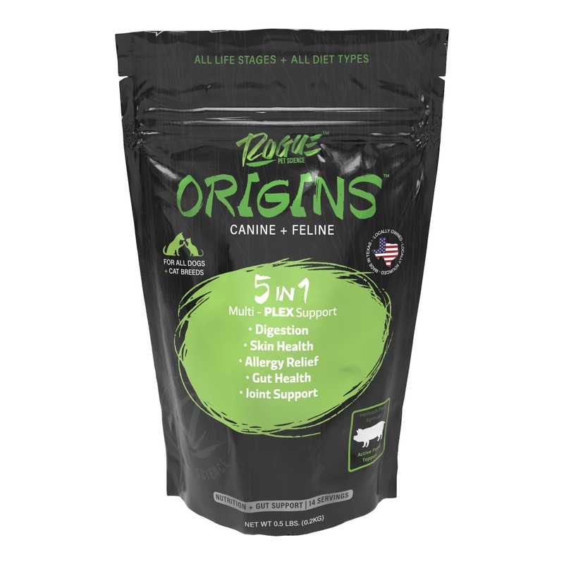 Pork-Origins 5-in-1 Dog Supplement, Powdered Food Topper for: .5lb