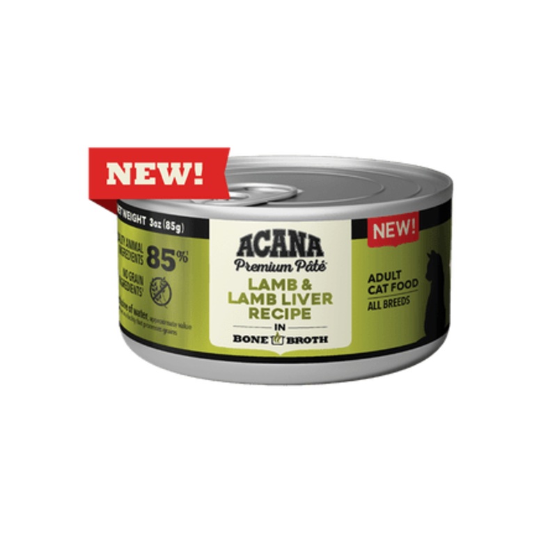 ACANA Premium Pate Lamb & Lamb Liver Recipe Canned Cat Food 3 oz