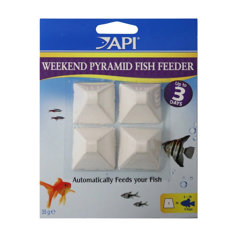 API Weekend Feeder x4  Automatic Fish Food for Up to 3 Days