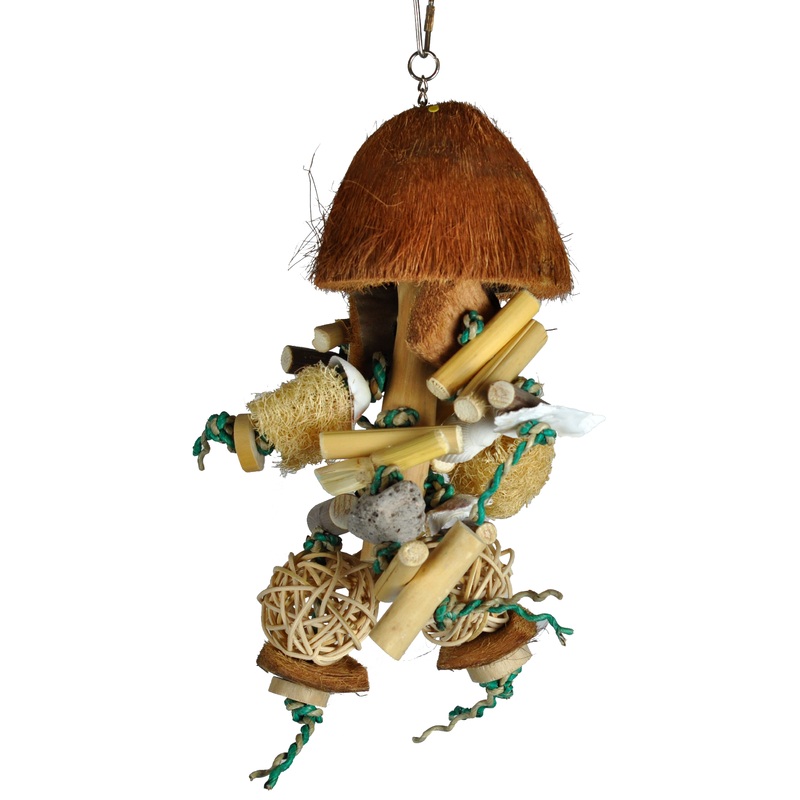 Happy Beaks Jave Bush Bird Toy Small