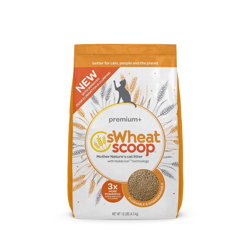 sWheat Scoop Premium+ Mother Natures Cat Litter 10 Lbs