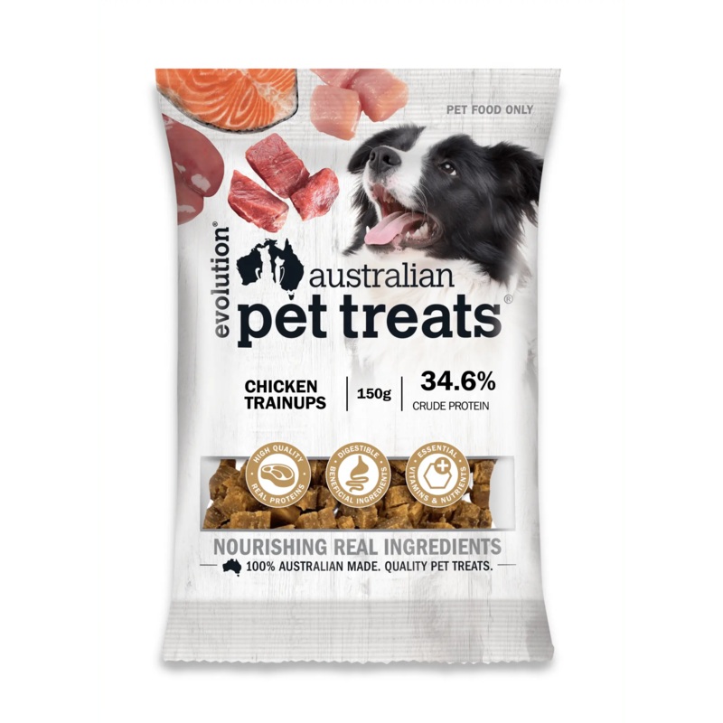 Evolution Australian Pet Treats Chicken Trainups Dog Treat 400g