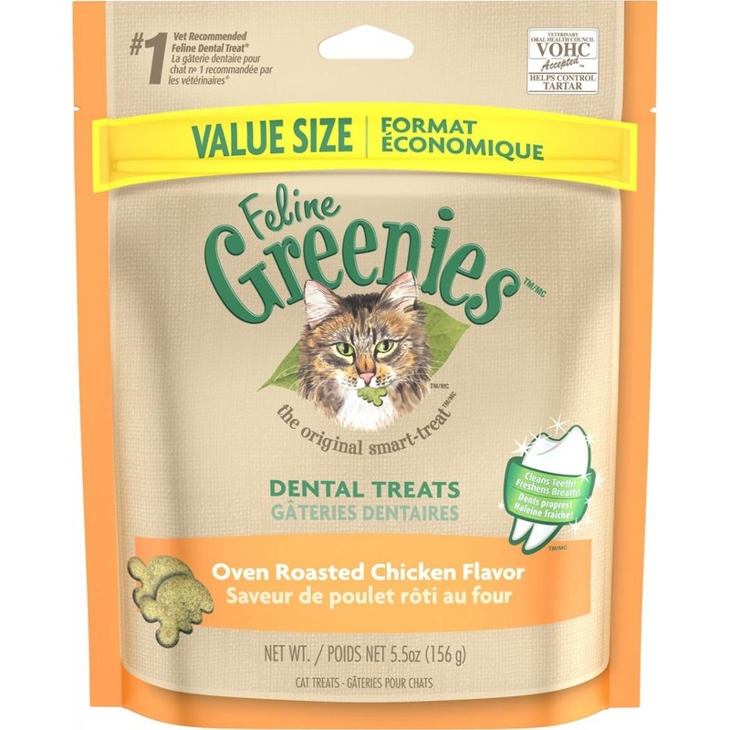 Greenies Feline Dental Oven Roasted Chicken Flavor Cat Treats (9.75-oz)