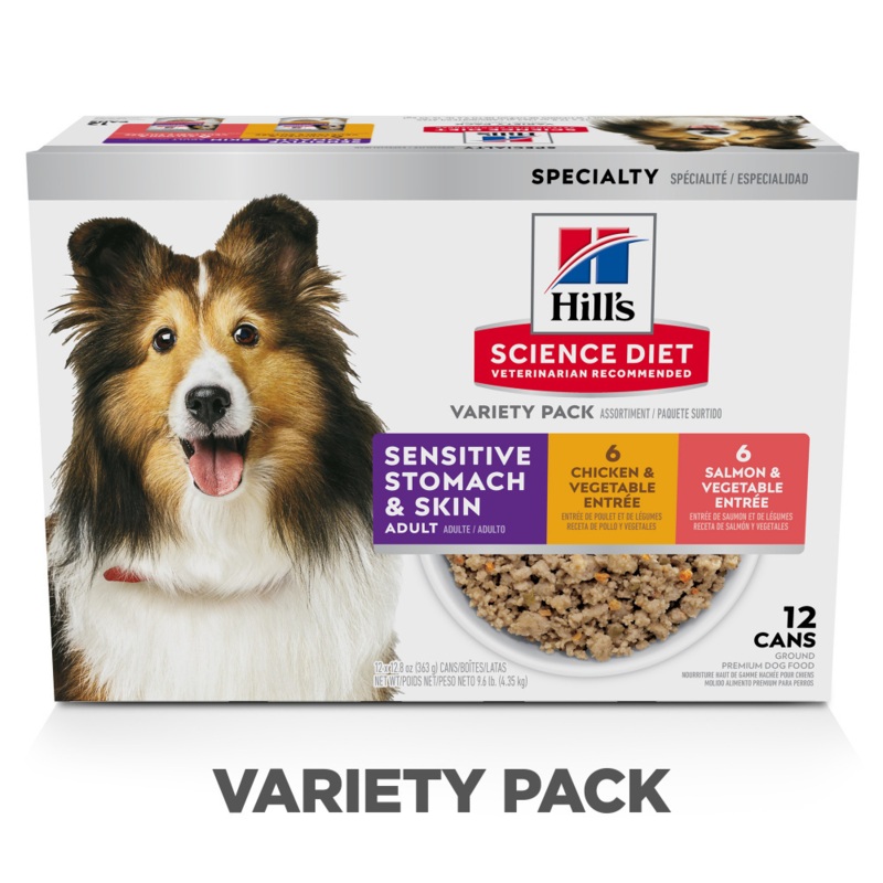 Hill’s Science Diet Adult Sensitive Stomach & Skin Variety Pack Canned Dog Food