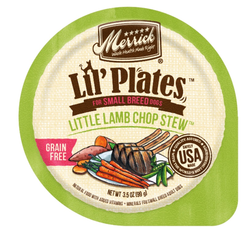 Merrick Lil’ Plates Adult Small Breed Grain Free Little Lamb Chop Stew Canned Dog Food
