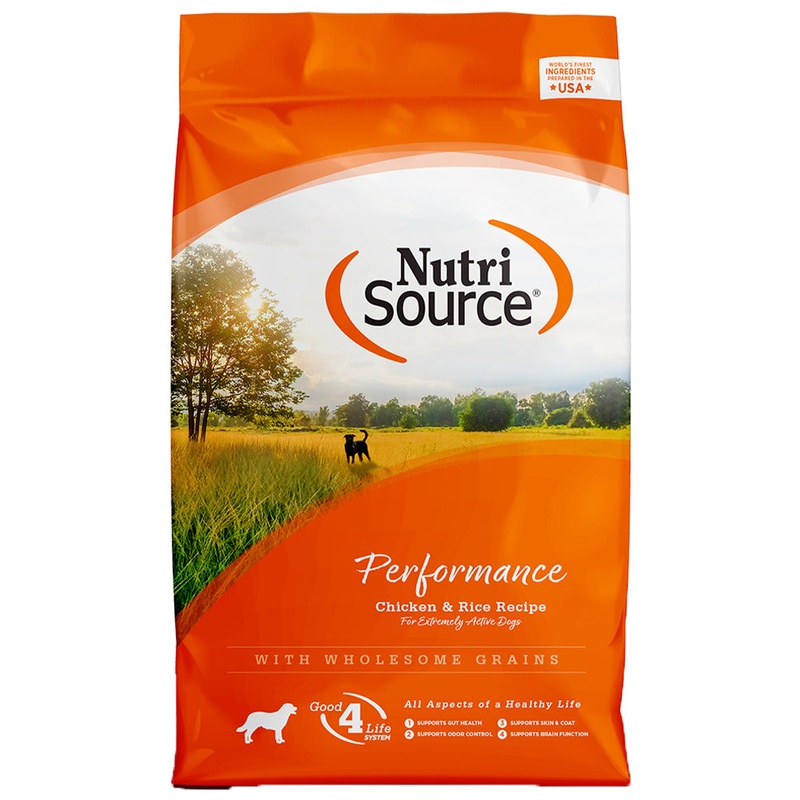 Nutrisource Performance Formula Dry Dog Food – Chicken & Rice – 40lb Bag