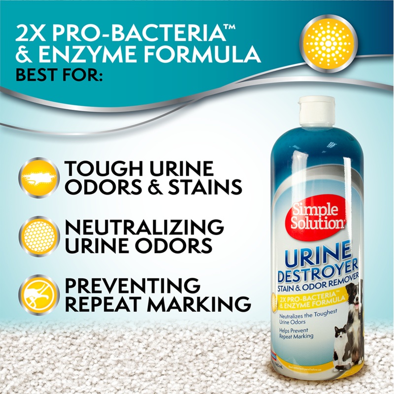 Simple Solution Urine Destroyer Stain & Odor Remover 32oz 32oz