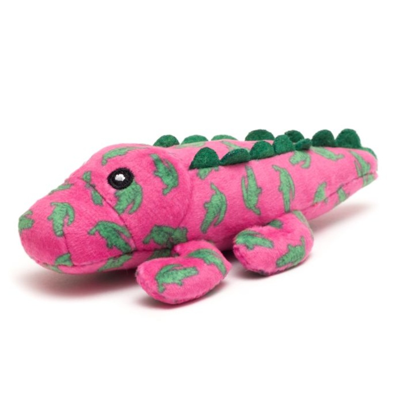 The Worthy Dog Al the Gator Cat Toy Fuchsia