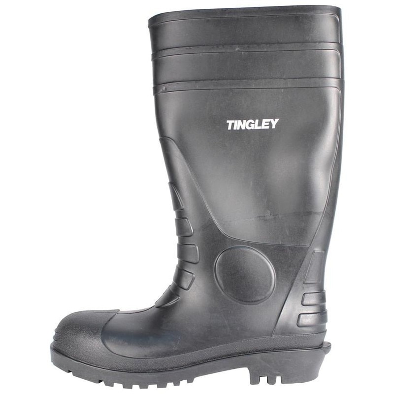 Tingley Pilot Plain Toe Knee Boot Black, Size 7