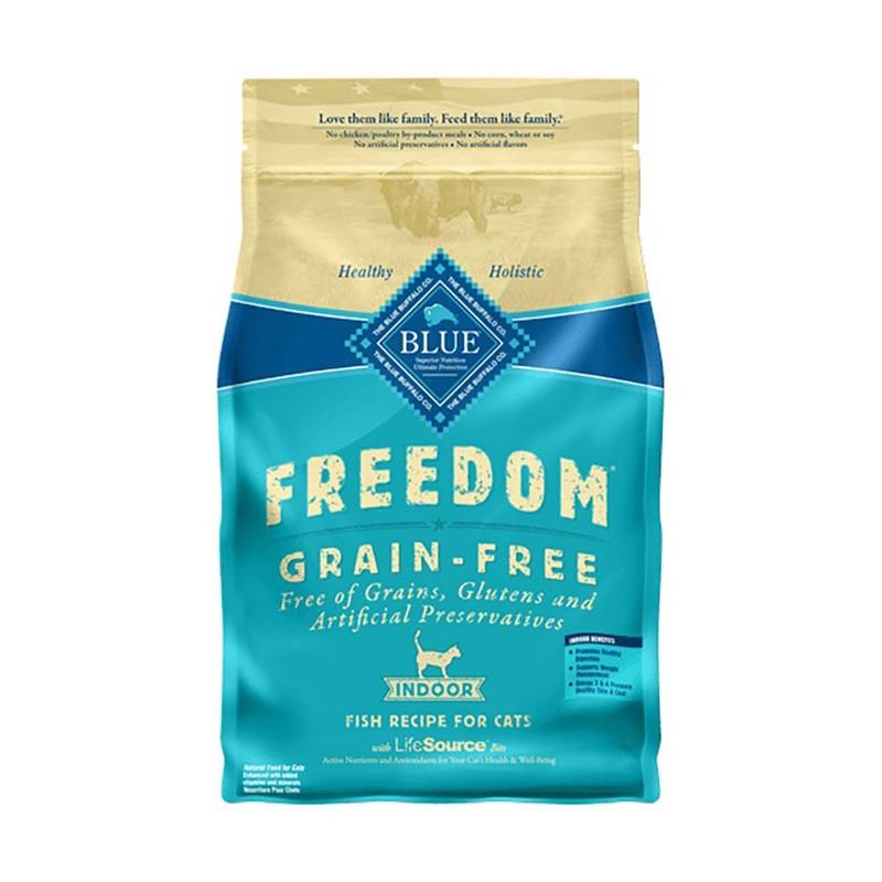 Blue Buffalo Freedom Grain Free Indoor Fish Recipe Adult Cat Food 5 Lbs