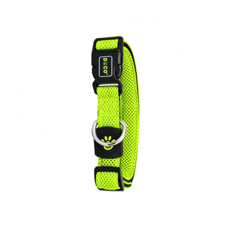 Doco Puffy Mesh Collar (DCA102)[Size – M, Color – Lemon]