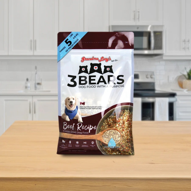 Grandma Lucy’s 3 Bears Beef Dog Food 1 LB