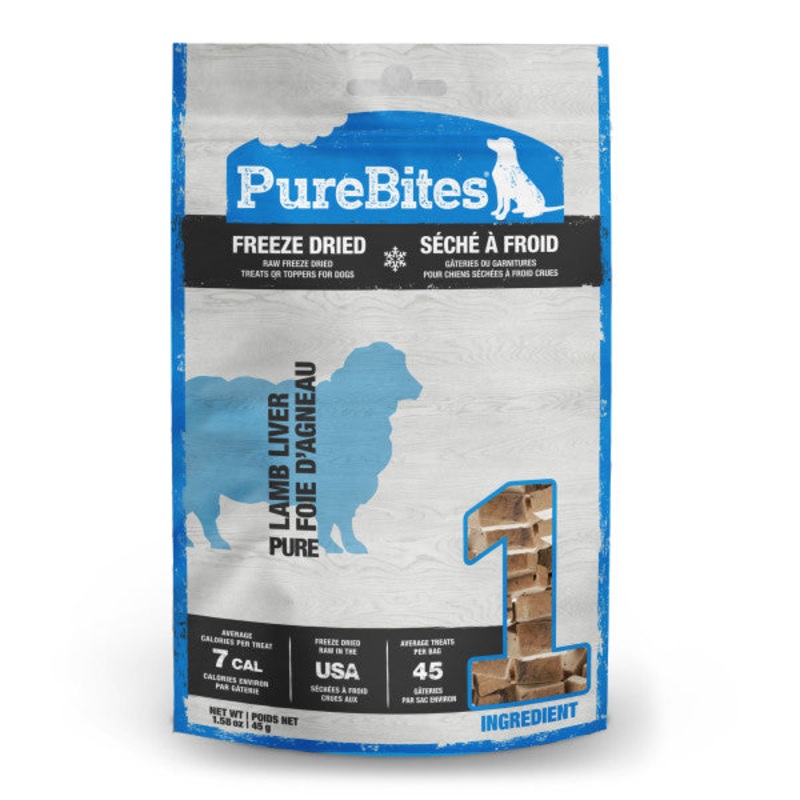 PureBites Lamb Liver Dog Treats 3.35 Oz