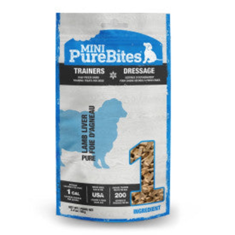 PureBites Lamb Liver Mini-PureBites Dog Treat 2.4 Oz