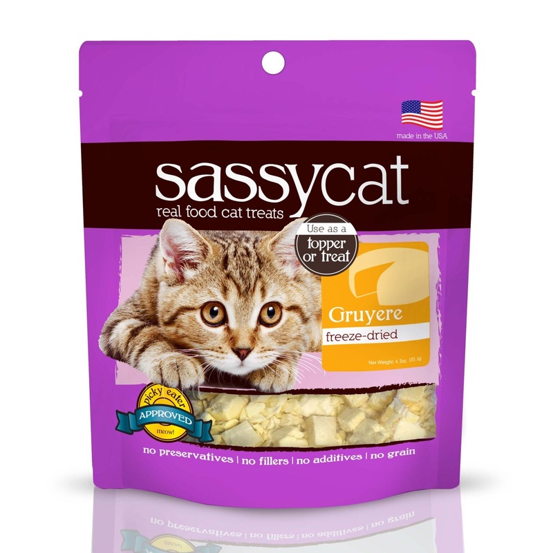 Sassy Cat Freeze Dried Gruyere Cheese  For Cats
