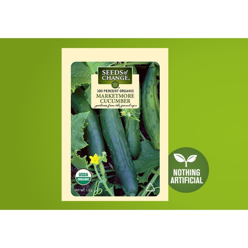 SEEDS OF CHANGE ORGANIC MARKETMORE SLICING CUCUMBER SEEDS 1-Pack