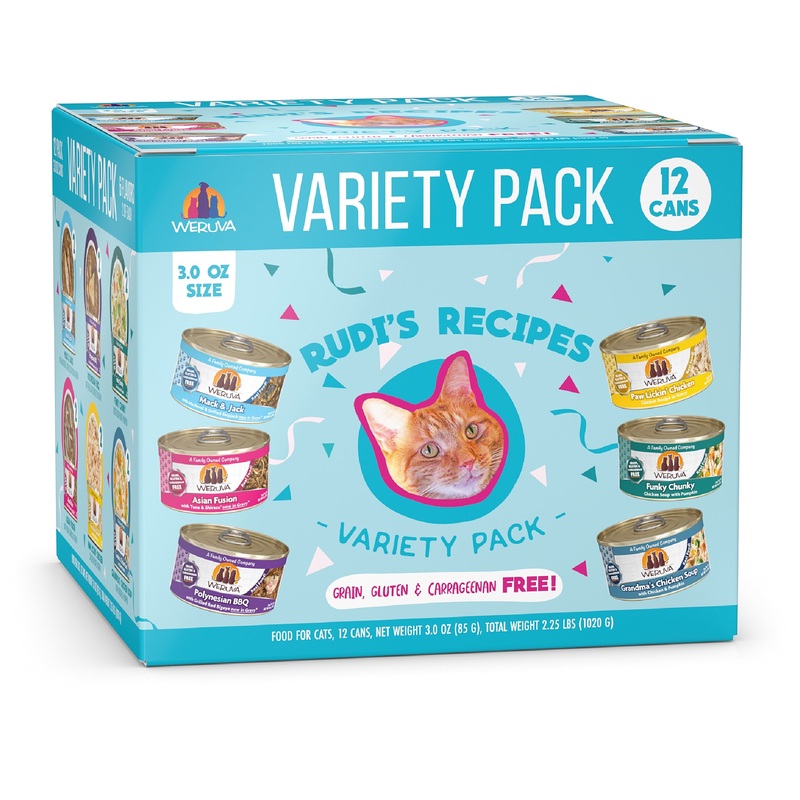 Weruva Classic Cat Food, Rudi’s Recipes Variety Pack