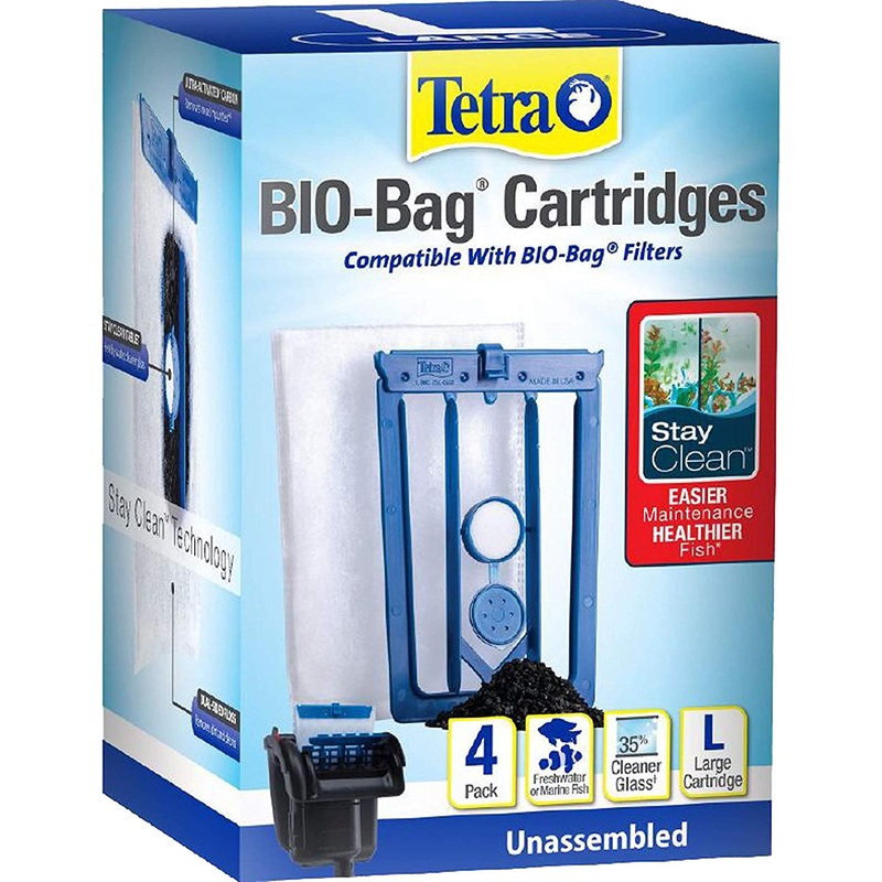 Whisper Bio Bag Cartridge with Stayclean Large 4 pack