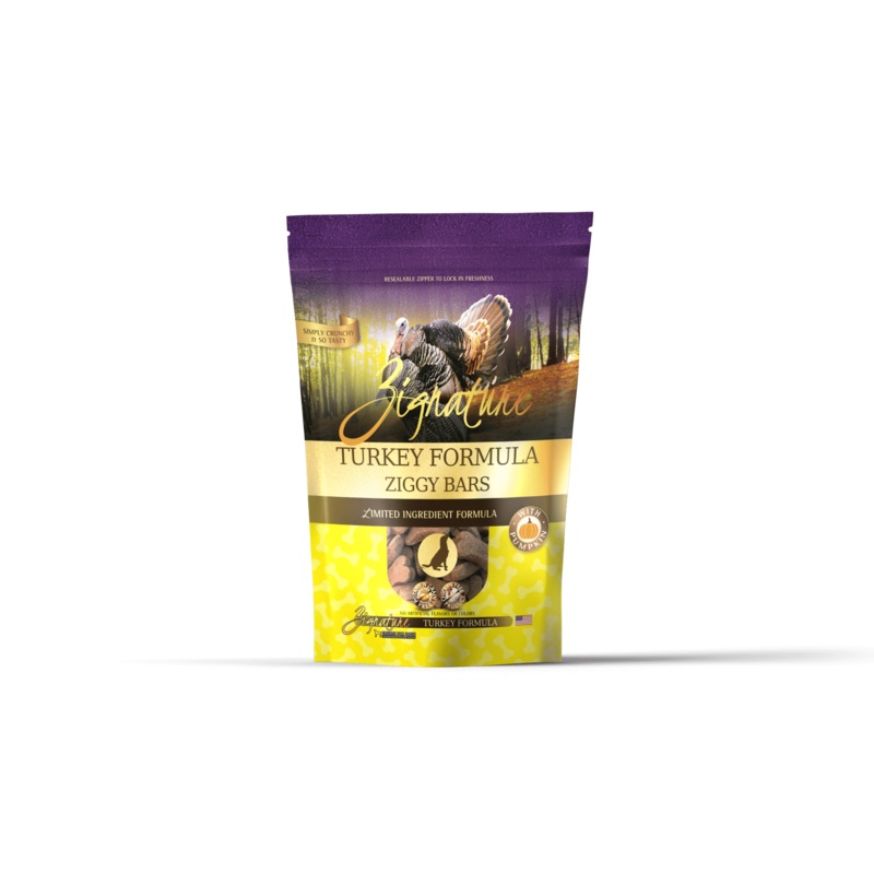 Zignature Ziggy Bars – Turkey Formula Dog Treats 340g