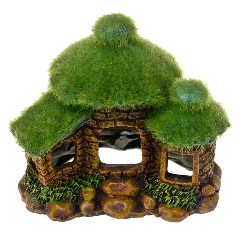 Blue Ribbon Exotic Environments Hut with Fiber Moss