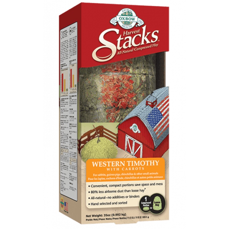 Oxbow Western Timothy Harvest Stacks with Carrots