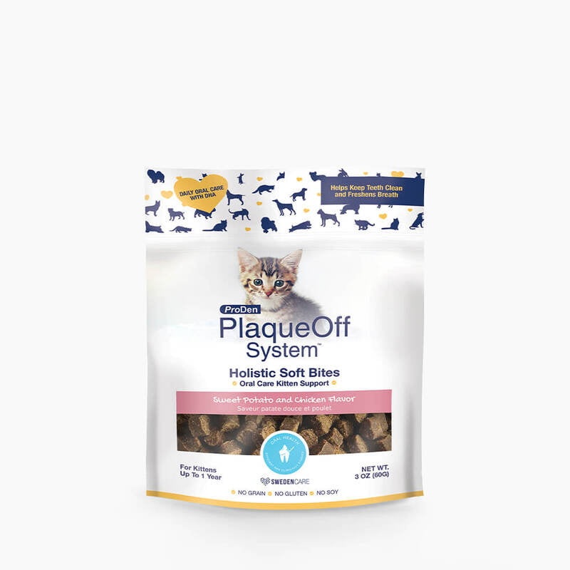 Plaqueoff Holistic Soft Bites – Cat – Oral Care Kitten Formula – 3 oz.
