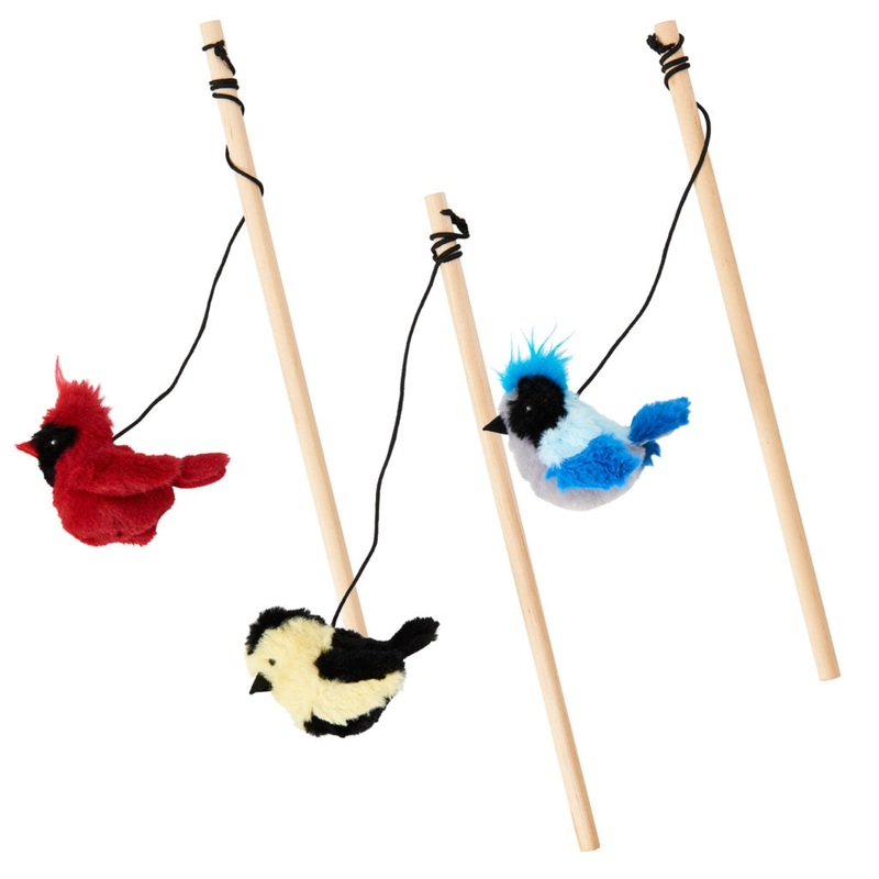 SPOT Songbird Singing Teaser Wand Cat Toy