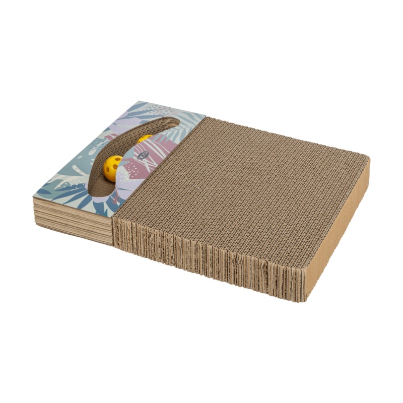 Trixie – Scratching Cardboard With 2 Balls With Catnip L38xW30xH5 cm