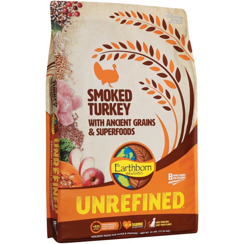 Earthborn Holistic Unrefined Smoked Turkey with Ancient Grains & Superfoods Dry Dog Food
